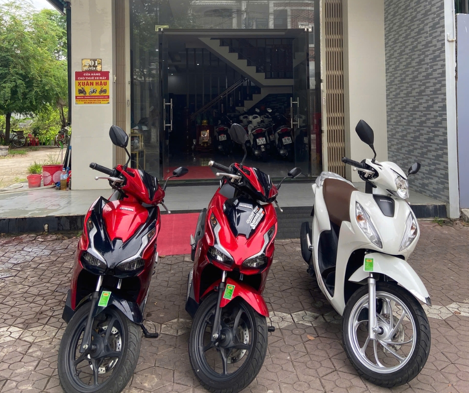 Dịch vụ thuê xe máy ở Quảng Ngãi giá rẻ, uy tín - Xuân Hậu