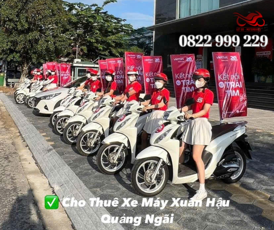 giá thuê xe máy quảng ngãi Giá thuê xe máy Quảng Ngãi - Xuân Hậu giao xe miễn phí