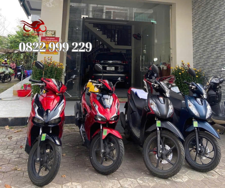 giá thuê xe máy quảng ngãi Giá thuê xe máy Quảng Ngãi - Xuân Hậu giao xe miễn phí